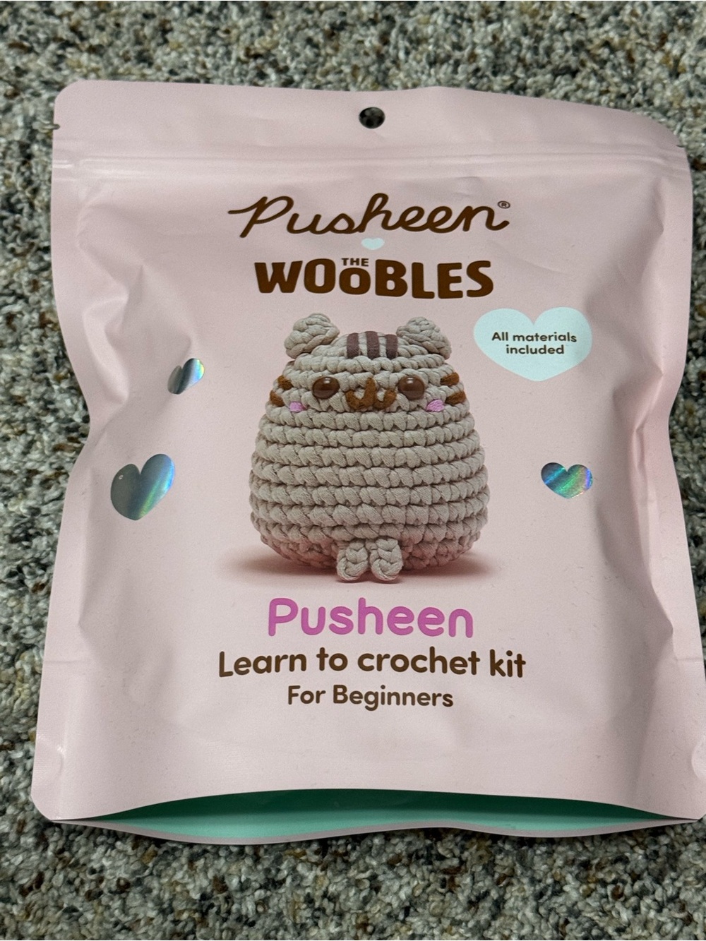 Pusheen The Woobles Learn to Crochet Kit - Pink